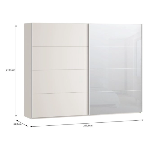 Szafa ubraniowa 270 cm Kolor Piaskowy